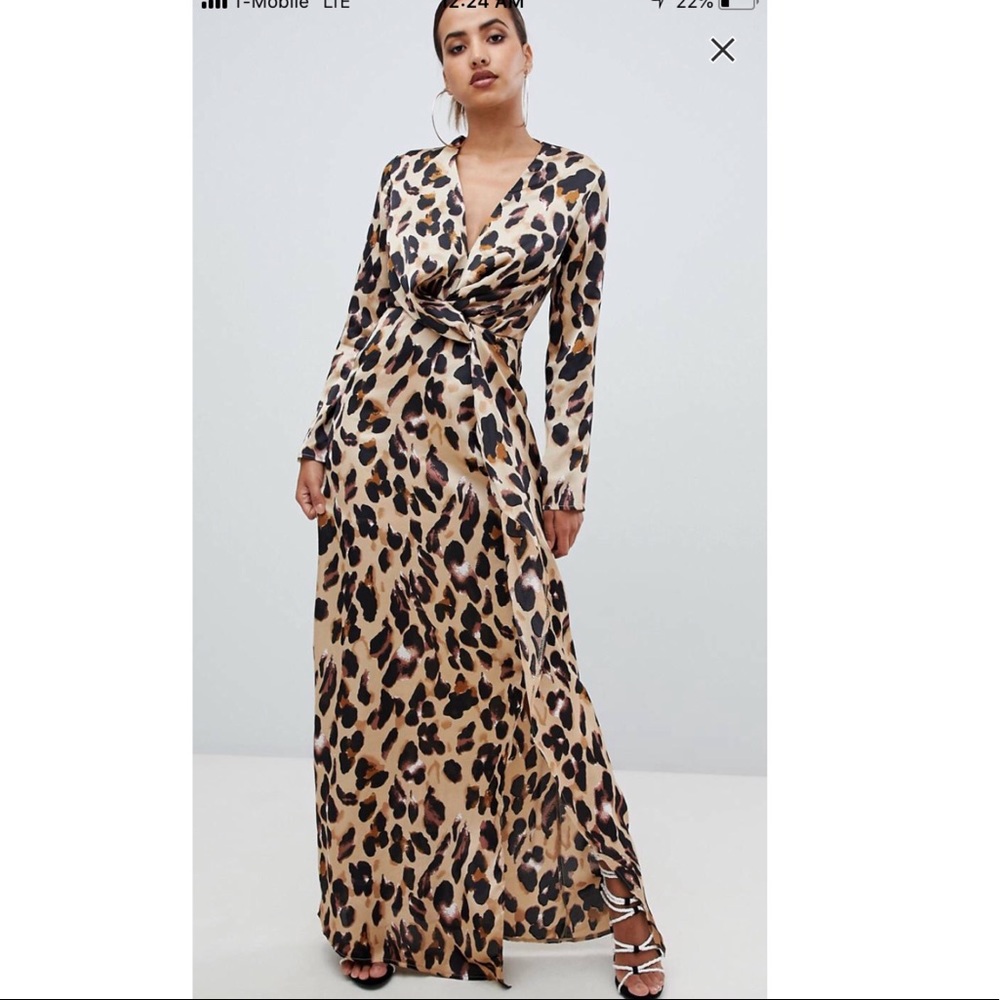 Leopard print Maxy  dress
